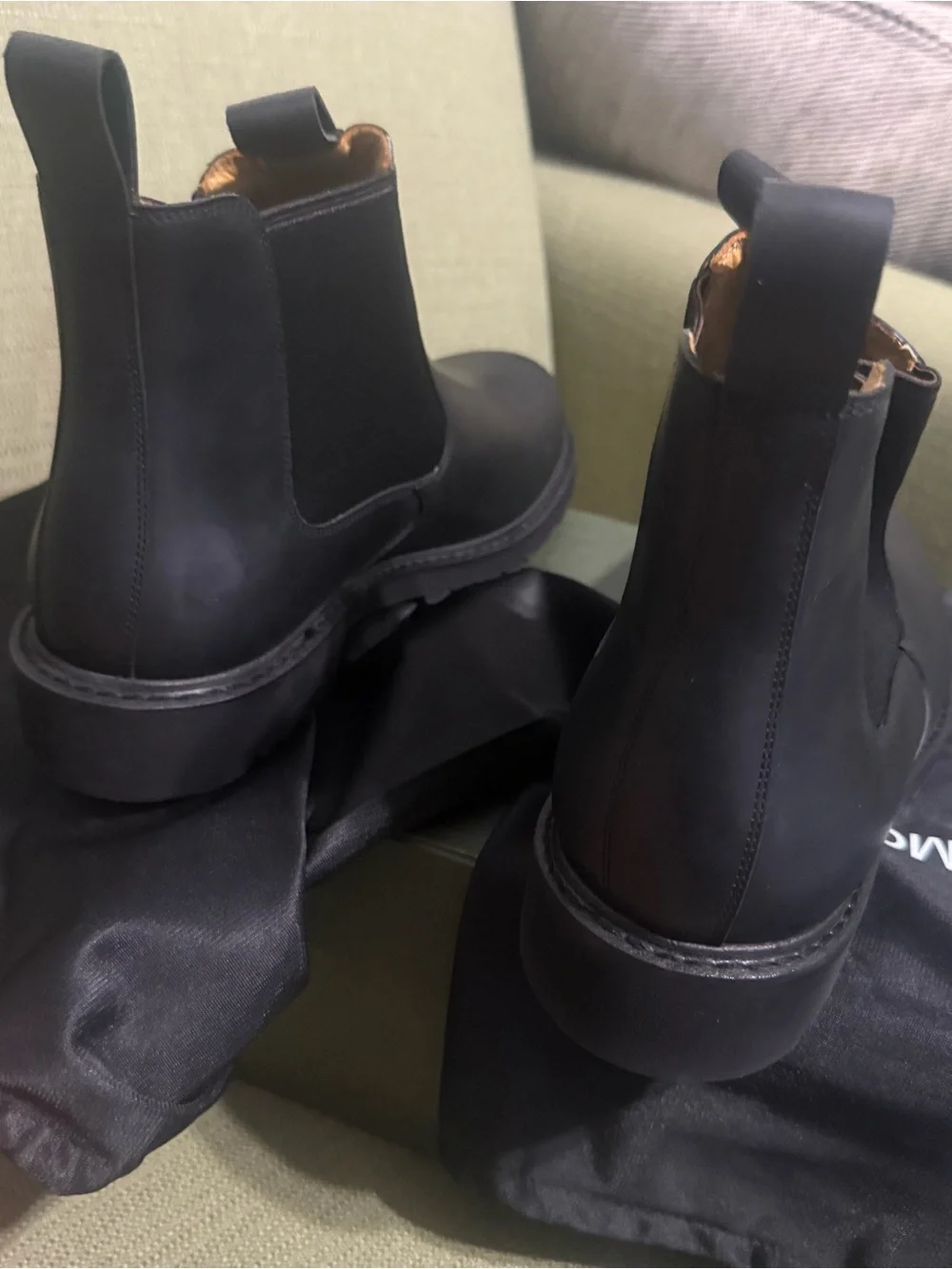 Beckett Simonon Black Leather Chelsea Boots